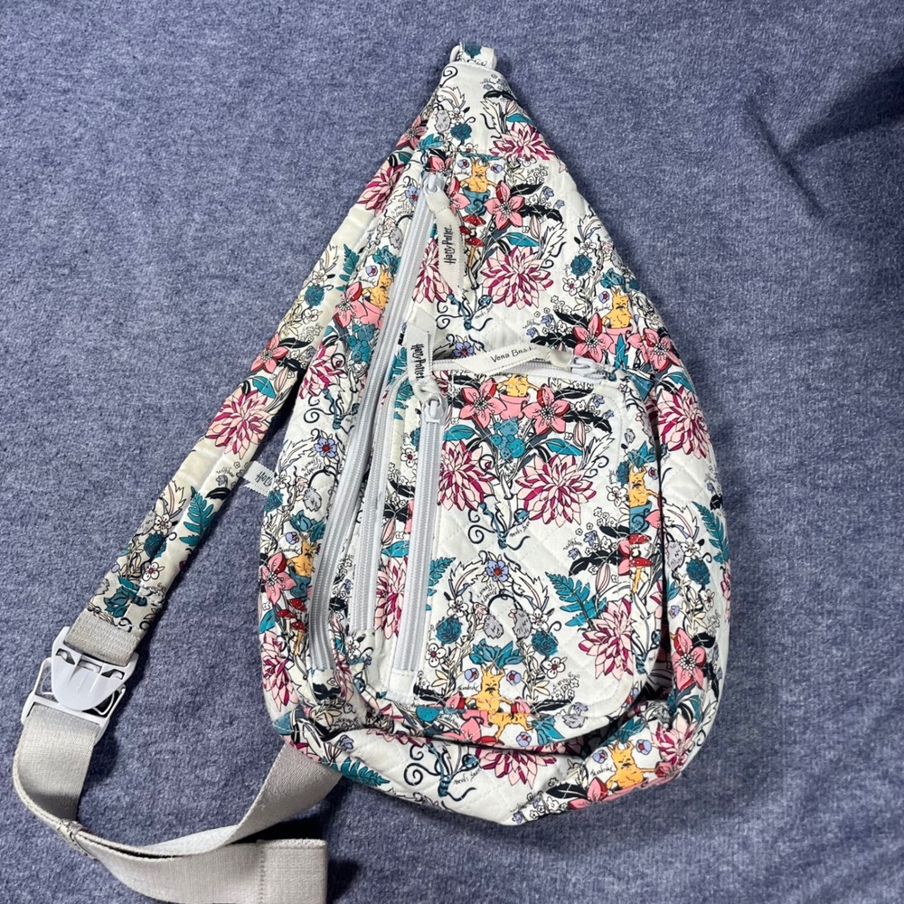 Vera Bradley Harry Potter Herbology Sling Backpack Quilted Cotton Crossbody Bag